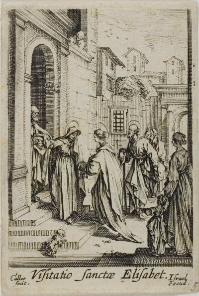Der Besuch der Heiligen Elisabeth, aus Das Leben der Jungfrau von Jacques Callot