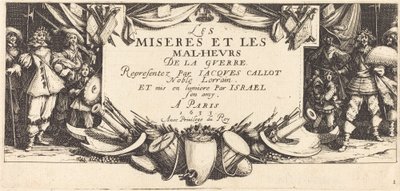 Titelseite für "Die großen Leiden des Krieges" von Jacques Callot