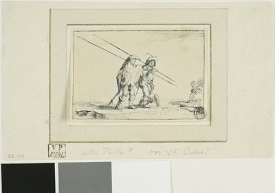 Zwei Soldaten mit Stäben von Jacques Callot