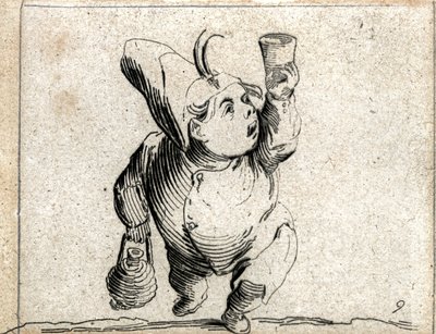 Verschiedene Gobbi-Figuren von Jacques Callot