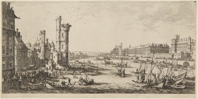 Ansicht des Louvre von Jacques Callot