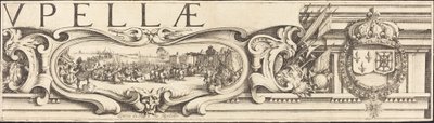 Die Belagerung von La Rochelle [Tafel 3 von 16; Set umfasst 1952.8.97-112] von Jacques Callot and Abraham Bosse