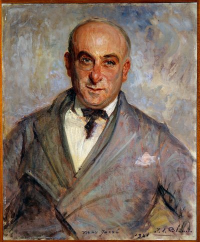 Porträt von Max Jacob (1876-1944) französischer Dichter von Jacques Emile Blanche