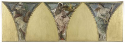 Skizze für das Pariser Rathaus: Algerien. Guyana. Provence, um 1888 von Jacques Fernand Humbert