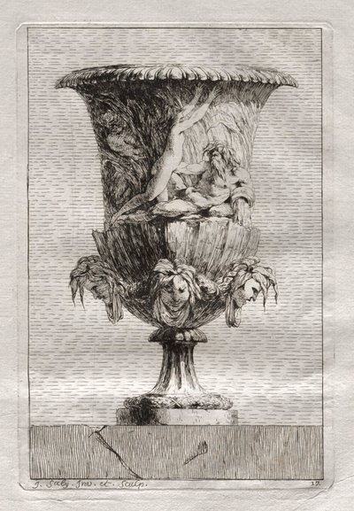 Suite von Vasen: Platte 17, 1746 von Jacques Francois Joseph Saly