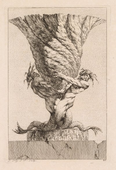 Suite von Vasen: Platte 30, 1746 von Jacques Francois Joseph Saly
