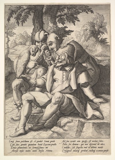 Die Weisheit der Narren, aus Sechs Sprichwörtern von Jacques II de Gheyn