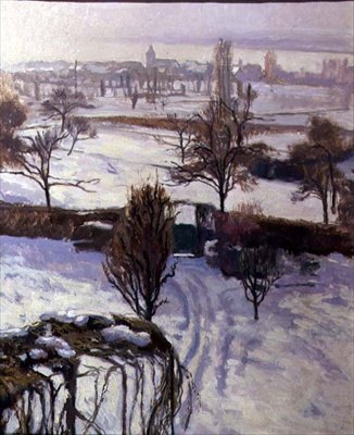 Ansicht von Genf im Winter von Jacques Jacobi