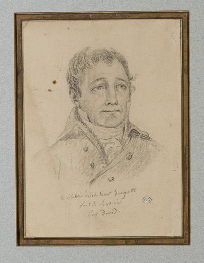 Porträt von Ignace-Eugène-Marie Degotti, um 1815-25 von Jacques Louis (workshop of) David