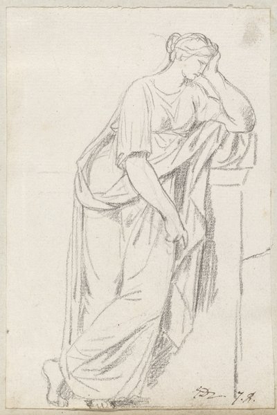 Eine Muse vom Sarkophag der Musen von Jacques Louis David