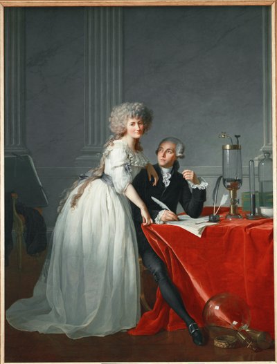 Antoine Laurent Lavoisier und Ehefrau, französischer Chemiker während der Französischen Revolution hingerichtet von Jacques Louis David