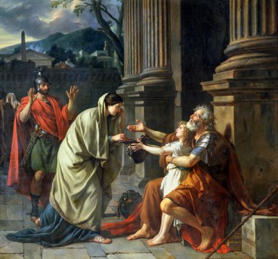 Belisarius bettelt um Almosen, 1781 von Jacques Louis David