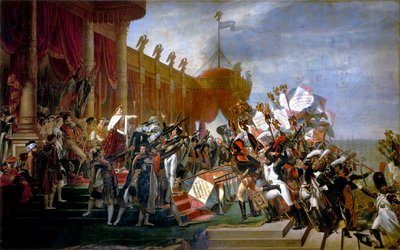 Der Eid der Armee auf den Kaiser nach der Verteilung der Adler, 5. Dezember 1804 von Jacques Louis David