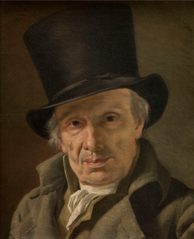 Mann mit Hut von Jacques Louis David