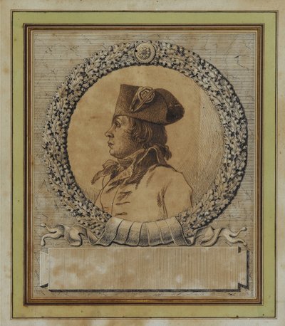 Porträt von Philippe-François-Joseph Le Bas 1762-1794, um 1793 von Jacques Louis David