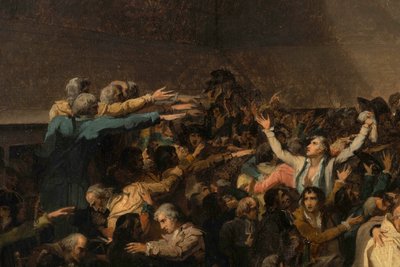 Der Ballhausschwur, 20. Juni 1789 (Detail) von Jacques Louis David