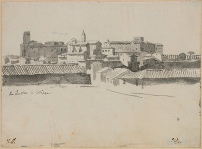 Aussicht vom Kolosseum, Rom von Jacques Louis David