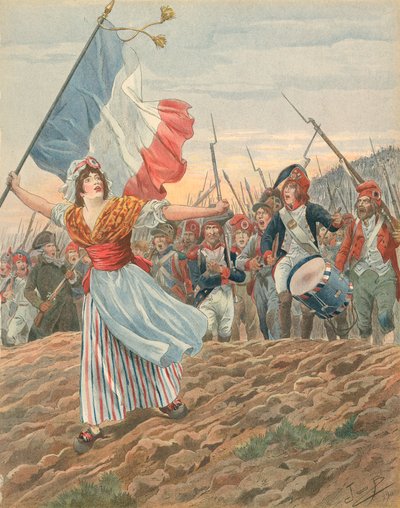 Frankreich - La Marseillaise von Jacques Marie Gaston Onfray de Breville (Job)