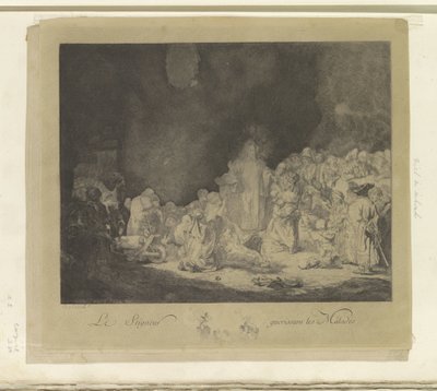 Predigende Christus (Die Hundertguldenblatt) von Jacques Philippe Le Bas