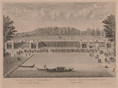 Schloss Fontainebleau vom Grand Canal von Jacques Rigaud