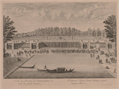 Schloss Fontainebleau vom Grand Canal von Jacques Rigaud