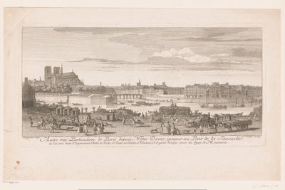 Ansicht von Paris von Notre Dame bis zur Pont de la Tournelle von Jacques Rigaud