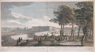 Aussicht auf Hampton Court von der Gartenseite von Jacques Rigaud