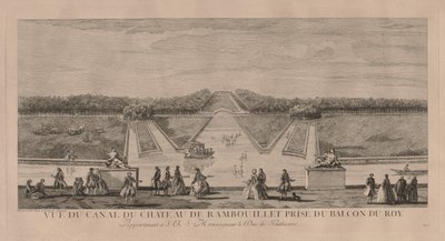 Das Schloss vom Kanal in Rambouillet von Jacques Rigaud