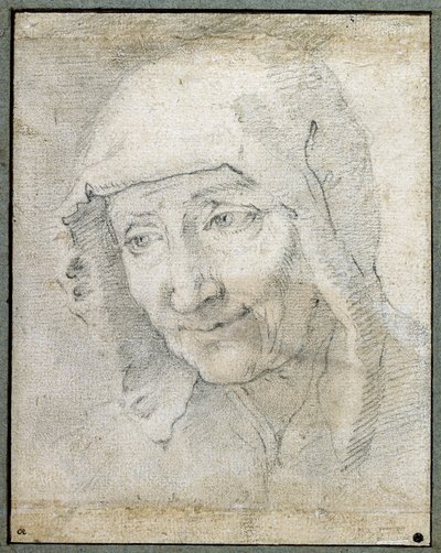Kopf einer alten Frau von Jacques Stella