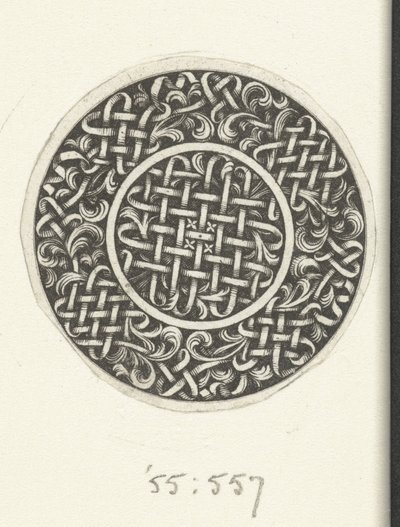 Medaille mit Flechtwerk Entwürfe für Goldschmiede (Serie) von Jacques Vauquer