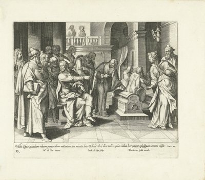 Freigebigkeit der armen Witwe von Jacques de Bie