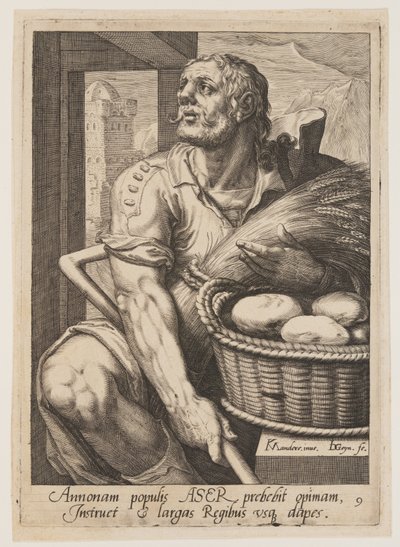 Asher, aus Die zwölf Söhne Jakobs von Jacques de Gheyn II
