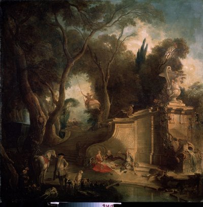 Die Ruhe nach der Jagd von Jacques de Lajoüe