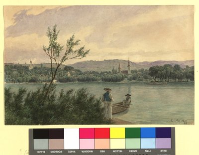 Donauarm mit Kamenitz bei Peterwardein von Jakob Alt