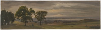 Abendliche Wiesenlandschaft von Jakob Becker