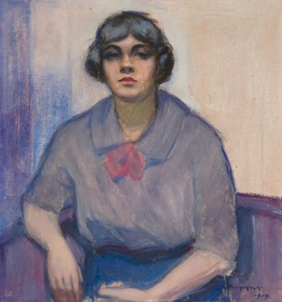 Porträt einer Frau von Jalmari Ruokokoski