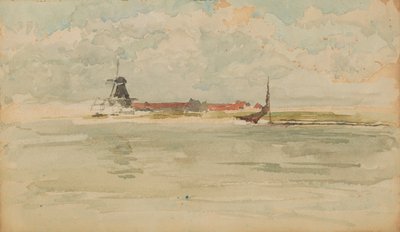 Eine kleine rote Note - Dordrecht, 1884 von James Abbott McNeill Whistler