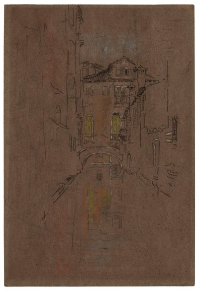 Ein venezianischer Kanal, 1879-1880 von James Abbott McNeill Whistler