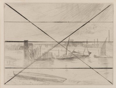 Battersea Dawn Cadogan Pier, 1861 von James Abbott McNeill Whistler