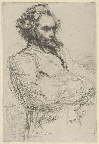 Porträt Drouet von James Abbott McNeill Whistler