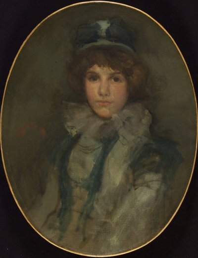 Blau und Koralle: Das kleine blaue Bonnet von James Abbott McNeill Whistler