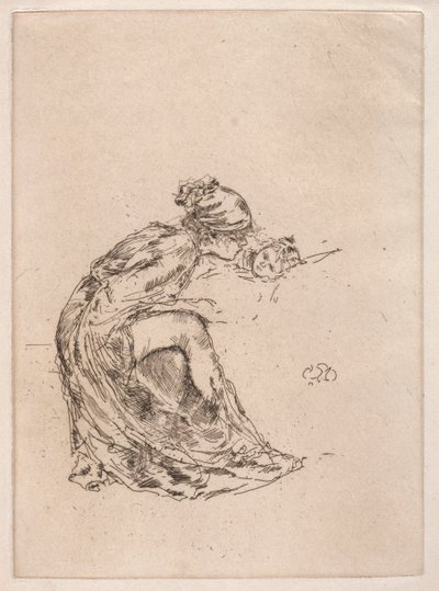 Kamee, Nr. 1 Mutter und Kind, um 1890-1893 von James Abbott McNeill Whistler