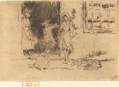 Cottage-Tür, ca. 1884-1886 von James Abbott McNeill Whistler