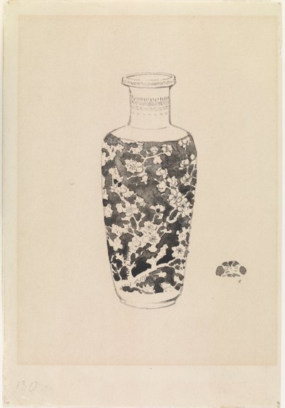 Zylindrische Vase mit dickem Hals, 1876 von James Abbott McNeill Whistler