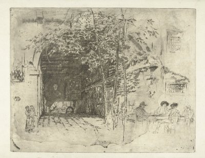 Durchgang unter einem Haus in Venedig von James Abbott McNeill Whistler