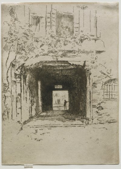 Türöffnung und Weinrebe, 1886 von James Abbott McNeill Whistler