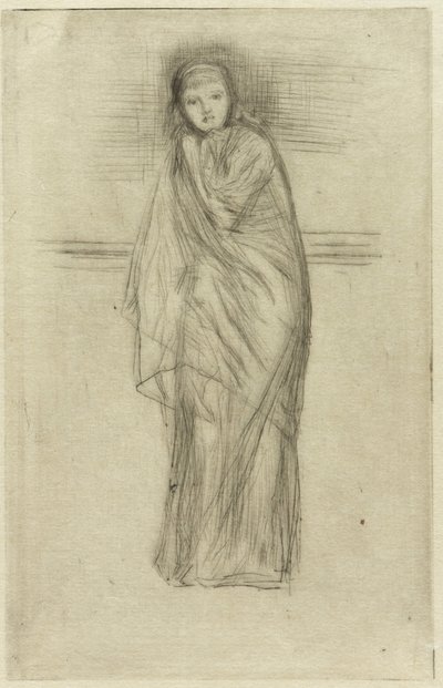 Verhülltes Modell, 1870 von James Abbott McNeill Whistler