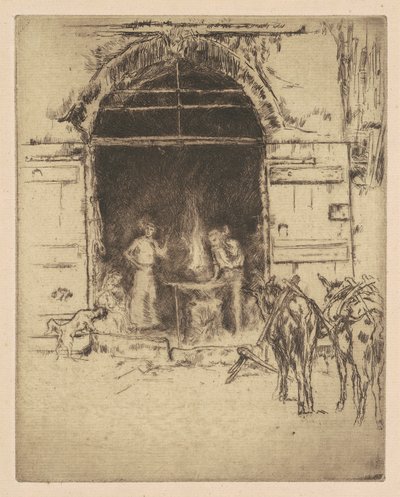 Flammende Schmiede, 1901 von James Abbott McNeill Whistler