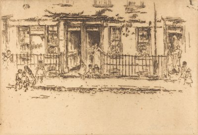 Justice Walk - Chelsea, ca. 1886-1888 von James Abbott McNeill Whistler