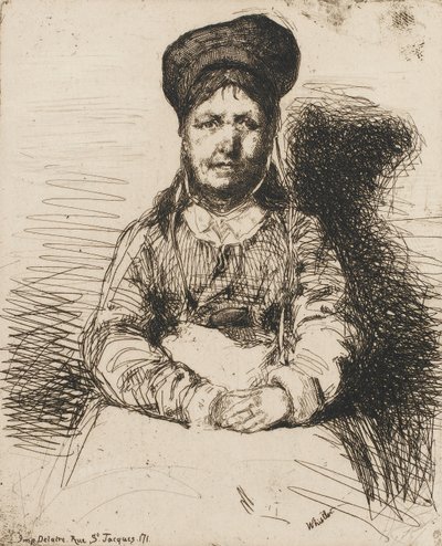 La Retameuse. Eine der zwölf Radierungen aus der Natur Das französische Set, 1858 von James Abbott McNeill Whistler
